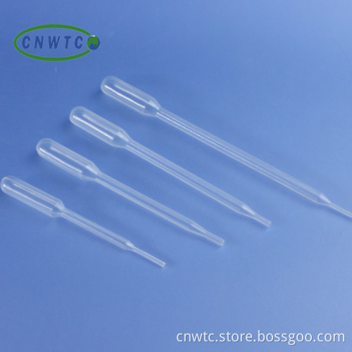 3ml Plastic Transfer Pipette, Dropper, and Pasteur Pipette Laboratory Tools